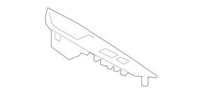 Front right window lift control trim Mitsubishi Outlander 14-20