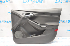 Door trim card front right Ford Focus mk3 15-18 black with black insert cloth, scratches