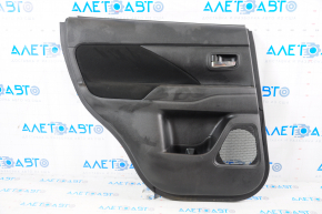 Door trim card rear left Mitsubishi Outlander 14-21 black with black insert cloth, rubbed