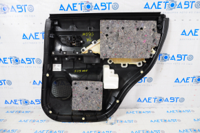 Door trim card rear left Mitsubishi Outlander 14-21 black with black insert cloth, rubbed