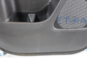 Door trim card rear left Mitsubishi Outlander 14-21 black with black insert cloth, rubbed
