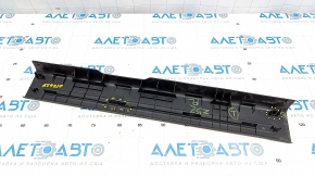 Door sill trim inner front left Nissan Murano z52 15-16 black, 2 stripes, broken mount