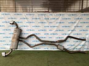 Muffler rear part barrel with resonator BMW X5 F15 14-18 4.4T Base