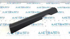 Door sill trim inner front right Nissan Rogue 14-20 black, worn