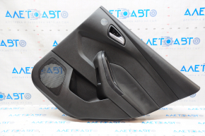 Door trim card rear right Ford Focus mk3 15-18 black with black insert cloth, under tweeter, scratches