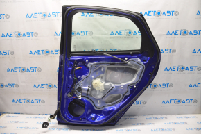Door assembly rear right Ford Focus mk3 11-18 blue L1, small bump, air in the lining