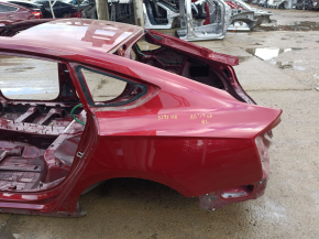 Quarter wing rear left Audi A5 F5 17- 5D red, on the body