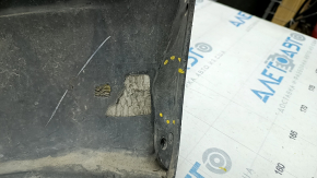 Lower lip of the front bumper Lincoln Nautilus 19-21 for parking sensors, structure, pressed fastening