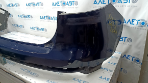 Rear bumper bare Lincoln Nautilus 19-23 for parking sensors, blue, cracked mount