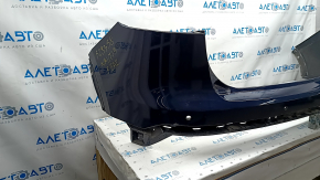 Rear bumper bare Lincoln Nautilus 19-23 for parking sensors, blue, cracked mount