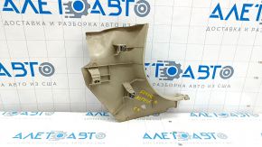 Front pillar trim lower left Nissan Altima 13-18 beige, plastic turned white