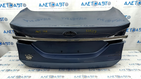 Boot lid Ford Fusion mk5 17-20 blue FT, with number plate and molding, dent