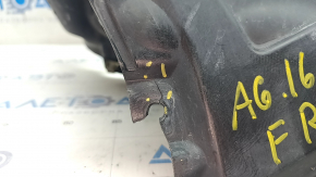 Front right mudguard front part Audi A6 C7 16-18 rest, rubbed, cracks