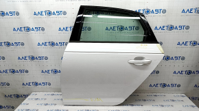 Door assembly rear left Audi A4 B9 17-19 white LY9C, keyless, butt