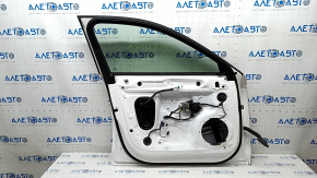 Door assembly front left Audi A4 B9 17-19 white LY9C, keyless, broken handle cover, bumpers