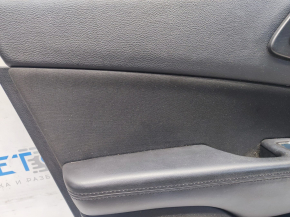 Door trim card front left Chrysler 200 15-17 black with black insert cloth, armrest leather, molding under wood black structure, scratches, for cleaning