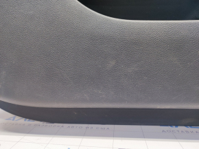 Door trim card front left Chrysler 200 15-17 black with black insert cloth, armrest leather, molding under wood black structure, scratches, for cleaning