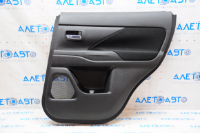 Door trim card rear right Mitsubishi Outlander 14-21 black with black insert cloth, scuffs