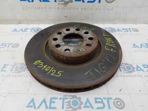 Front right brake disc VW Tiguan 09-17 310/25mm rusty