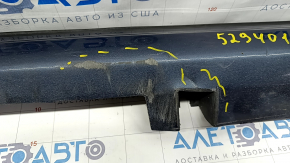 Left threshold Ford Fusion mk5 13-20 blue, with seal, broken fasteners, tear, scratches, dented, worn