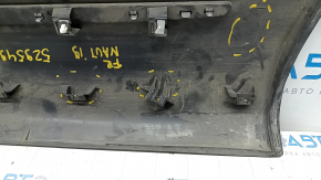 Door trim lower front right Lincoln Nautilus 19-23 with chrome molding, broken molding, broken fastener, sawed