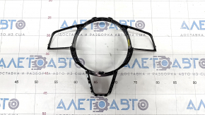 Steering wheel cover Audi A4 B9 17 - black gloss, scratches