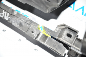 Torpedo front panel without AIRBAG Ford Focus mk3 15-18 rest black, crack in the strip, worn steering wheel pad