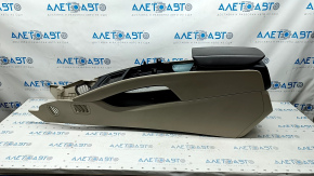 Console center armrest Lincoln Nautilus 19-23 beige, with brown armrest, scratches