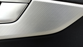 Door trim card rear right Audi A4 B9 17-19 black, beige armrest, aluminum trim, scratches, for cleaning