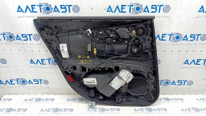 Door trim card rear right Audi A4 B9 17-19 black, beige armrest, aluminum trim, scratches, for cleaning
