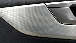 Door trim card front left Audi A4 B9 17-19 black, beige armrest, aluminum trim, scratches