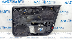 Door trim card front left Audi A4 B9 17-19 black, beige armrest, aluminum trim, scratches