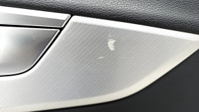 Door trim card front right Audi A4 B9 17-19 black, beige armrest, aluminum trim, scratches