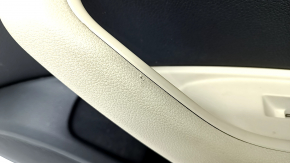 Door trim card front right Audi A4 B9 17-19 black, beige armrest, aluminum trim, scratches
