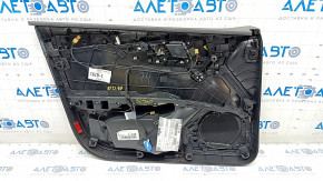 Door trim card front right Audi A4 B9 17-19 black, beige armrest, aluminum trim, scratches