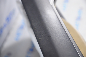 Door trim card front left Tesla Model X 16-21 beige+black, carbon molding, scratches, for dry cleaning