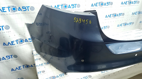 Rear bumper bare Ford Fusion mk5 13-18 for parking sensors blue, cracked, dented