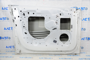 Door bare front left Tesla Model X 16-21 white PPSW, small dent, torn
