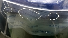 Naked trunk door with glass Lincoln Nautilus 19-23 blue N5, scratches on glass