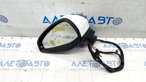 Side mirror left Audi A4 B9 17-19 12 pins, white, turn signal, auto-dimming, for memory, pokes on the mirror