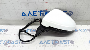 Side mirror left Audi A4 B9 17-19 12 pins, white, turn signal, auto-dimming, for memory, pokes on the mirror