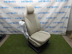 Passenger seat Lincoln Nautilus 19-20 without airbag, electric, heated, ventilated, leather beige, shot