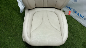 Passenger seat Lincoln Nautilus 19-20 without airbag, electric, heated, ventilated, leather beige, shot