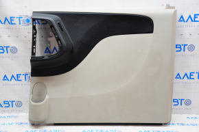 Door trim card rear right Dodge Grand Caravan 11-20 gray with black insert, cracked, pressed