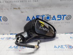 Side mirror right Ford Fusion mk5 13-7 pins, turn signal, heated, black, turn signal cracked