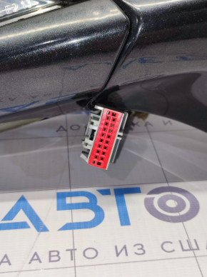 Side mirror right Ford Fusion mk5 13-7 pins, turn signal, heated, black, turn signal cracked