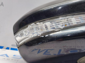 Side mirror right Ford Fusion mk5 13-7 pins, turn signal, heated, black, turn signal cracked