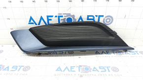 Front bumper grille left Ford Fusion mk5 17-18 without fog lights, blue, sand