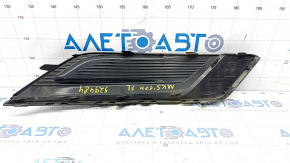 Front bumper grille left Ford Fusion mk5 17-18 without fog lights, blue, sand