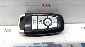 Key smart Ford Fusion mk5 17-20 4 buttons, without autostart, scratches, worn